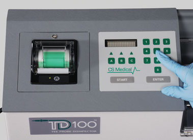 Enter data on the TD 100