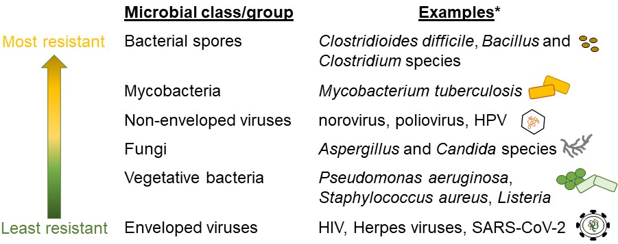 Importance of High-Level Disinfection chart